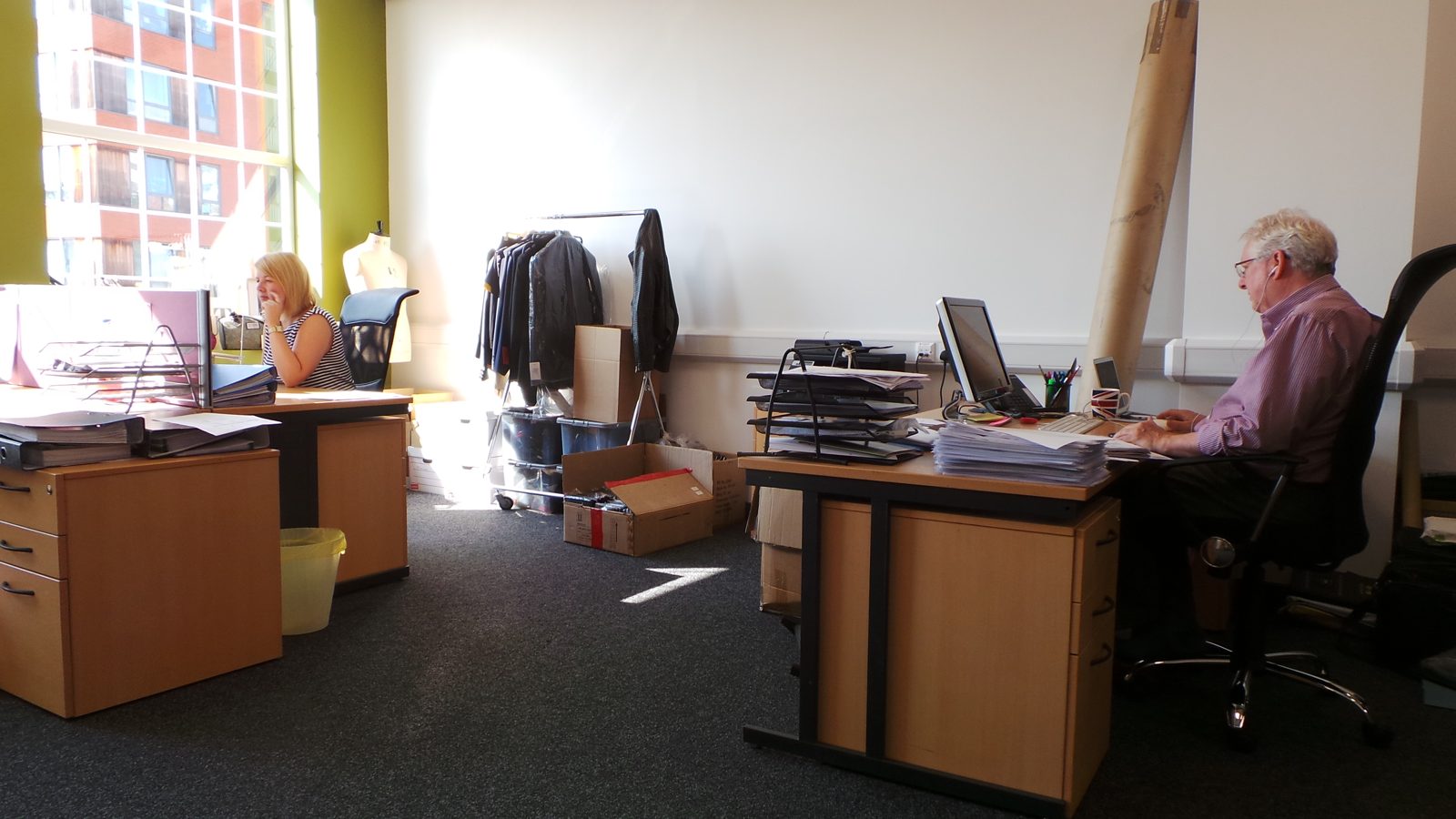 A larger workspace with room to grow